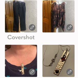 Levi’s🖤12M Bootcut+Spense woman tie-dye tank 3X+18”925 amber necklace